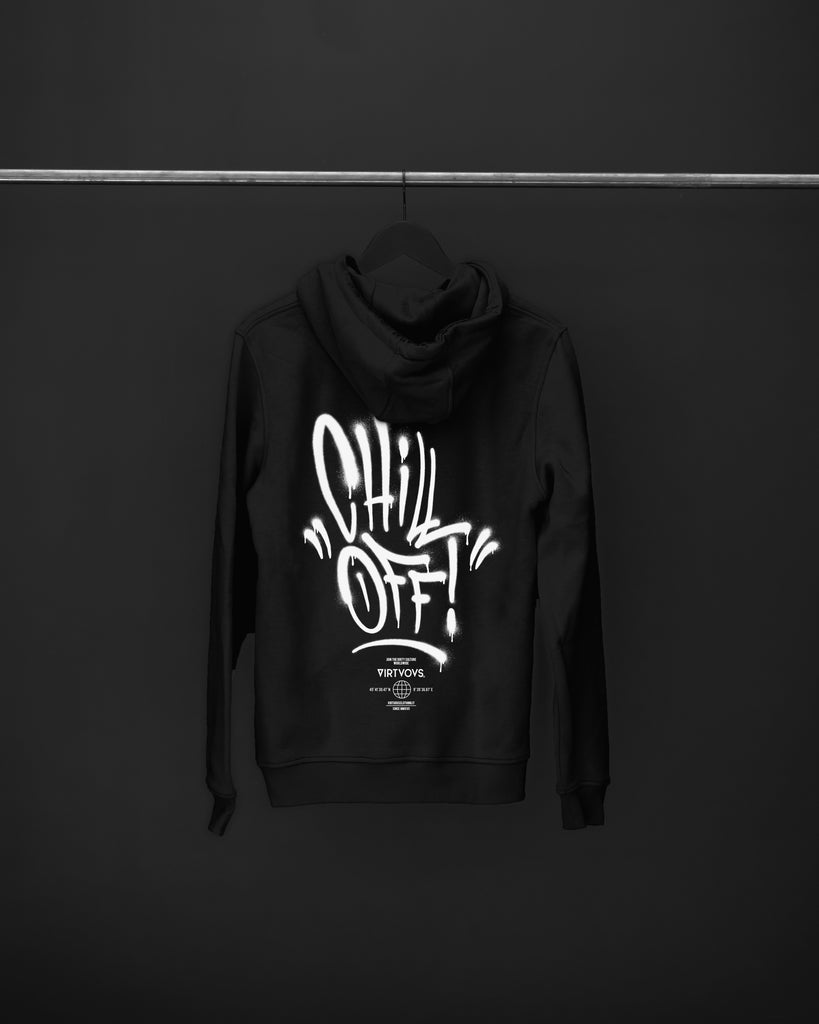 CHILL OFF! BLACK HOODIE